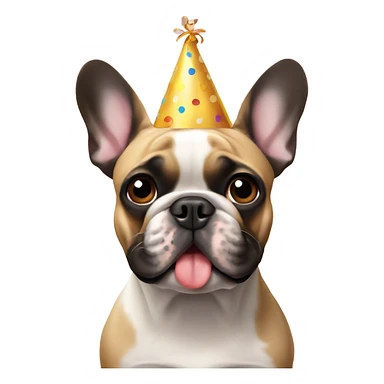 French bulldog happy birthday  sticker