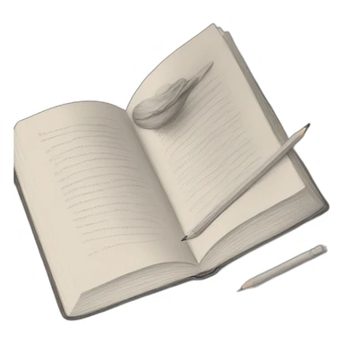 book of pencil drawings sticker