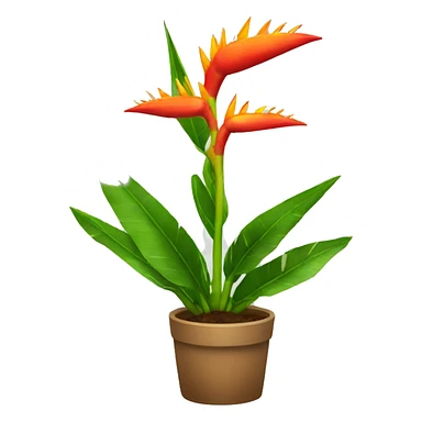 Heliconia plant sticker