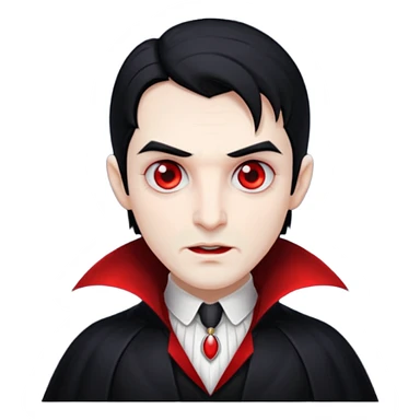 cute hide dracula no background sticker