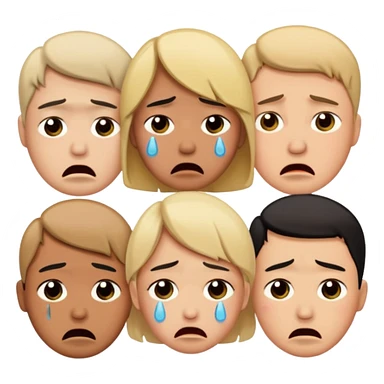 crying people sticker