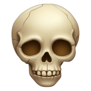 heart shaped skull sticker