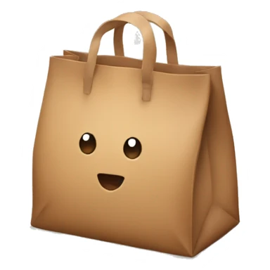 Cute brown bag sticker
