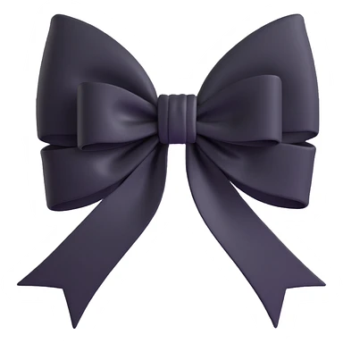 Black white gothic bow effect sticker