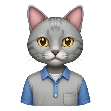 sfenks cat with shirt  sticker