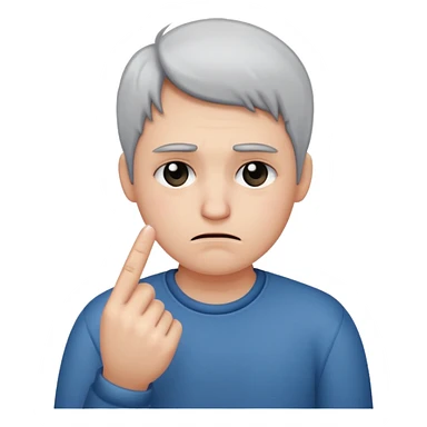 Sad face and middle finger sticker