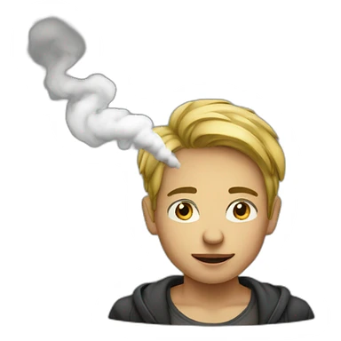 Smoker boy sticker