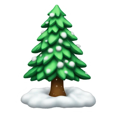 Christmas Tree with snow sticker