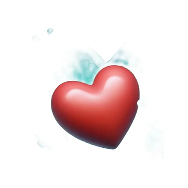 Heart in water sticker