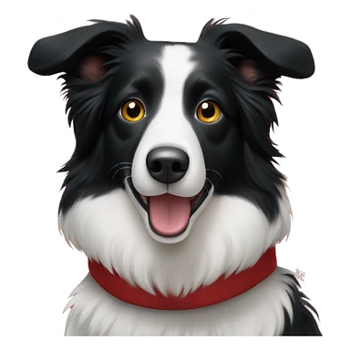 Border collie Christmas  sticker