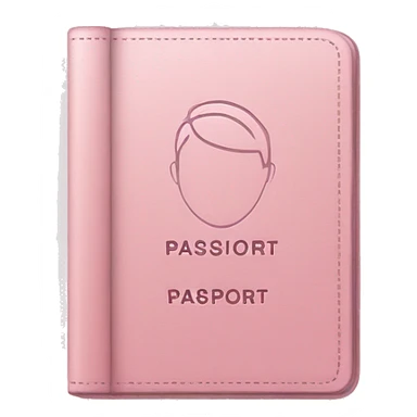 Light pink passport  sticker