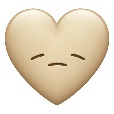Heart beige  sticker