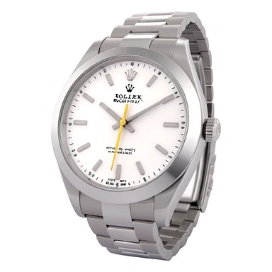 Rolex watch, 3D style, shiny, metallic, photorealistic, luxury sticker