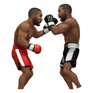 mma fight sticker