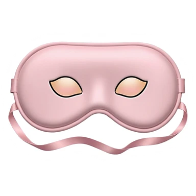 Powder pink sleep mask sticker
