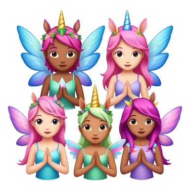 Feen mit Einhörnern sticker