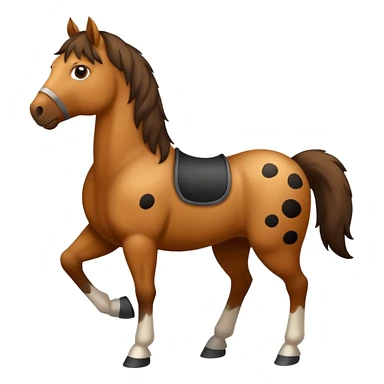 Horse black spots sticker