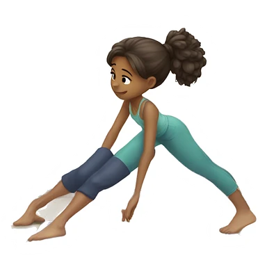 Girl doing plank sticker