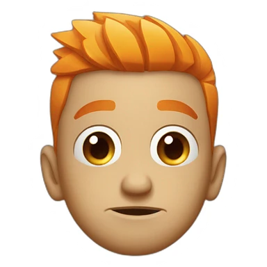 orange_frowny_fsce sticker