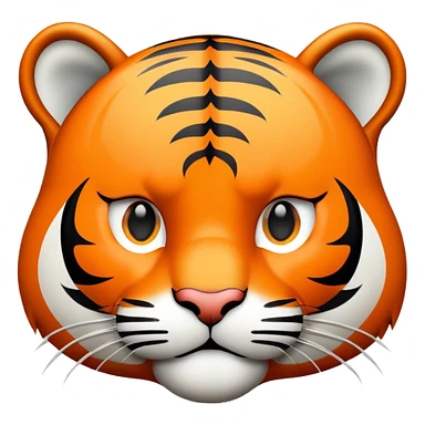 tiger face with LOL speech bubble for Twitch emote sticker