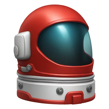 red astronaut helmet sticker