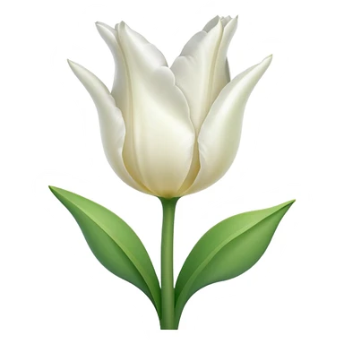white tulip sticker