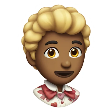 corazon con estampado sticker