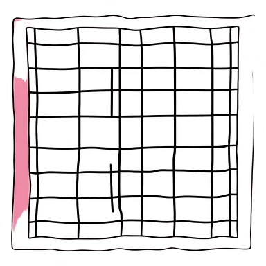 folded blanket with plaid pink and white pattern, cute sticker style sticker