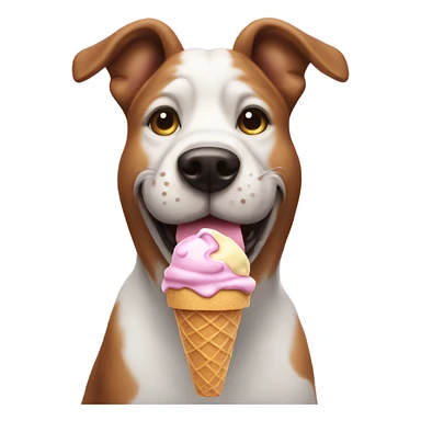 dog with ice cream sticker