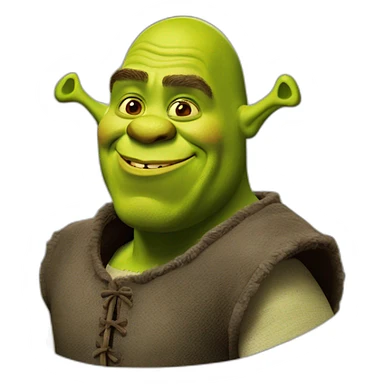 Blauwe shrek sticker