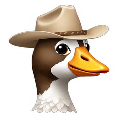 goose cowboy sticker