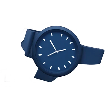 dark blue 
wrist watch sticker