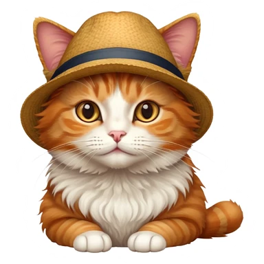 Kot w kapeluszu sticker