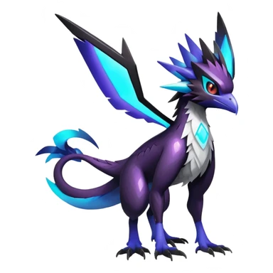 Shiny Dark Trico-Silvally-Noivern-Hybrid (Full body) sticker