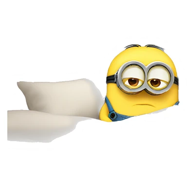 minion sleeping  sticker