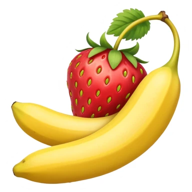 strawberry banana sticker