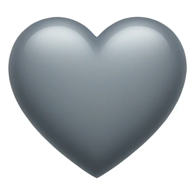 Grey heart sticker