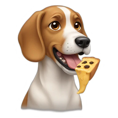 Dog eat food sticker