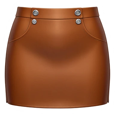 brown leather tight skirt emoji sticker