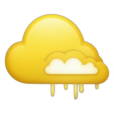 Yellow cloud connected outlook sticker