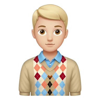 Make me a preppy aesthetic sticker