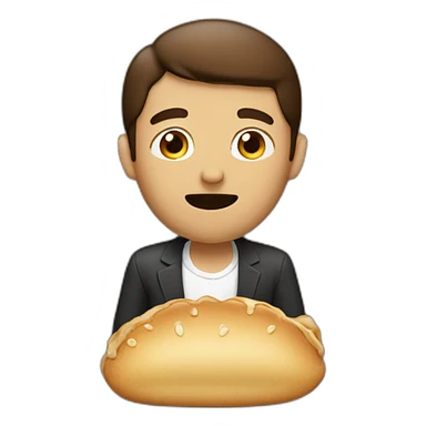 Men-eating-brown sticker