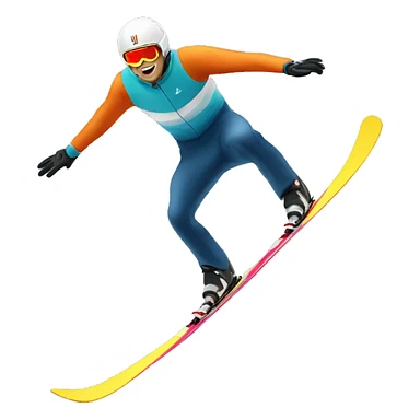 ski jumping sticker