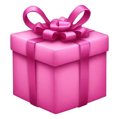 pink christmas present sticker