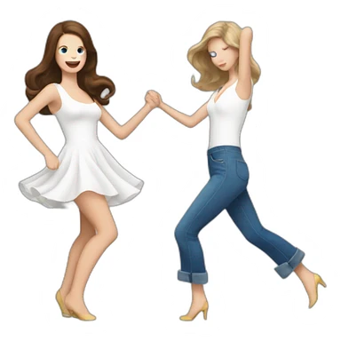 Lana del Rey & Taylor swift dancing sticker