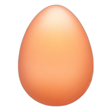 eggpland in peach sticker