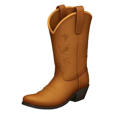 light brown cowboy boots sticker