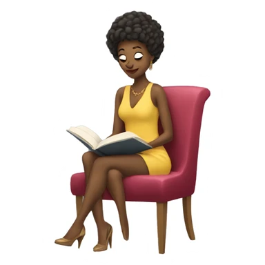 coquette woman reading sticker