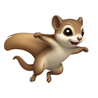 Flying squirrel sticker