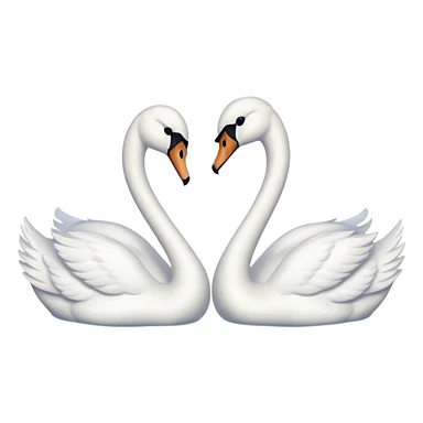 Du und ich für immer 2 swan  sticker